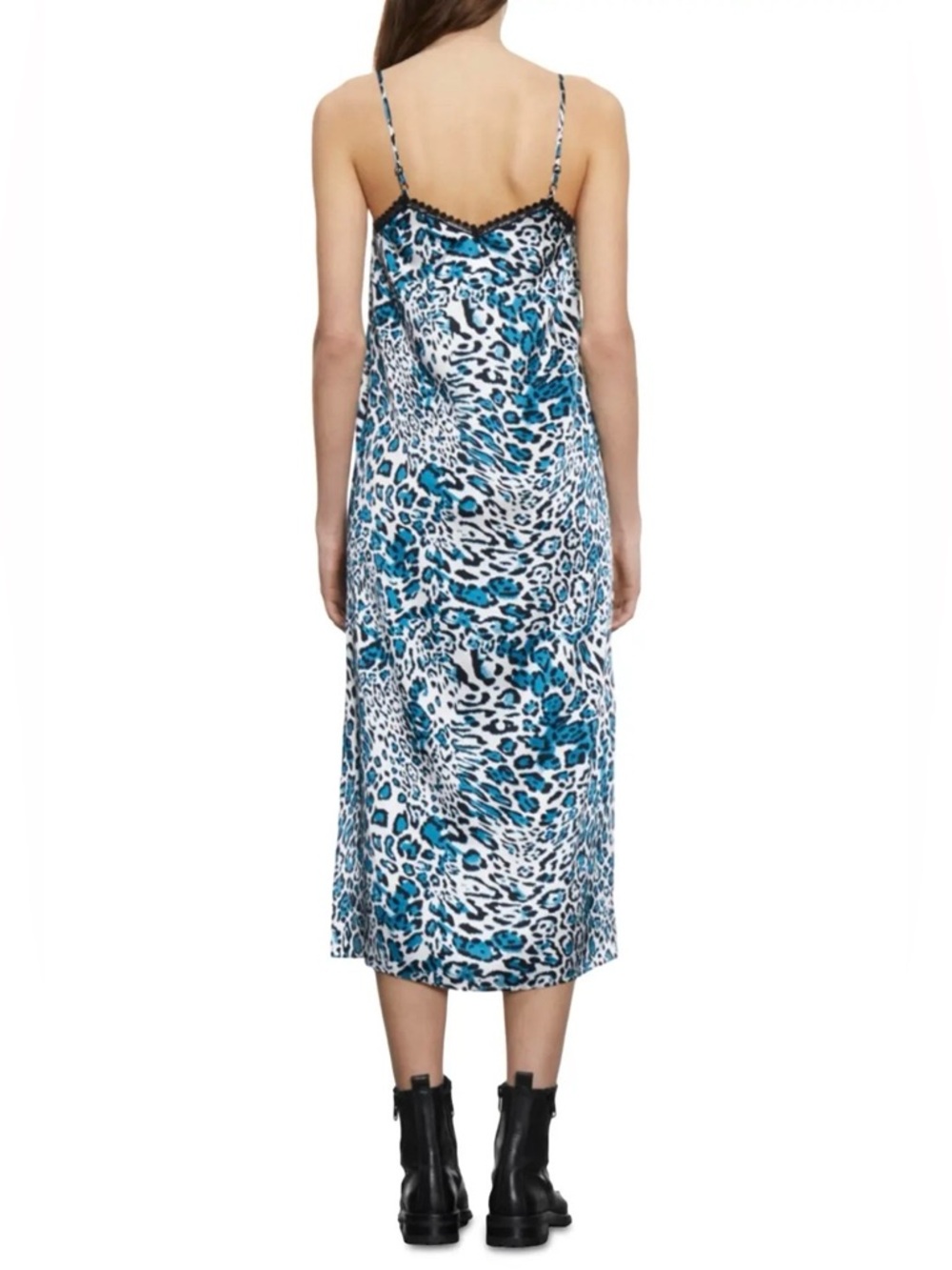 The Kooples 100% Silk Leopard Print Lace Slip Dress – Size EU 1 / XS-S – NWT - Picture 4 of 9